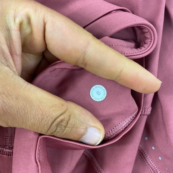 Lululemon Fast and Free High Rise Crop 21" Elite Cherry Tint - Picture 5 of 8